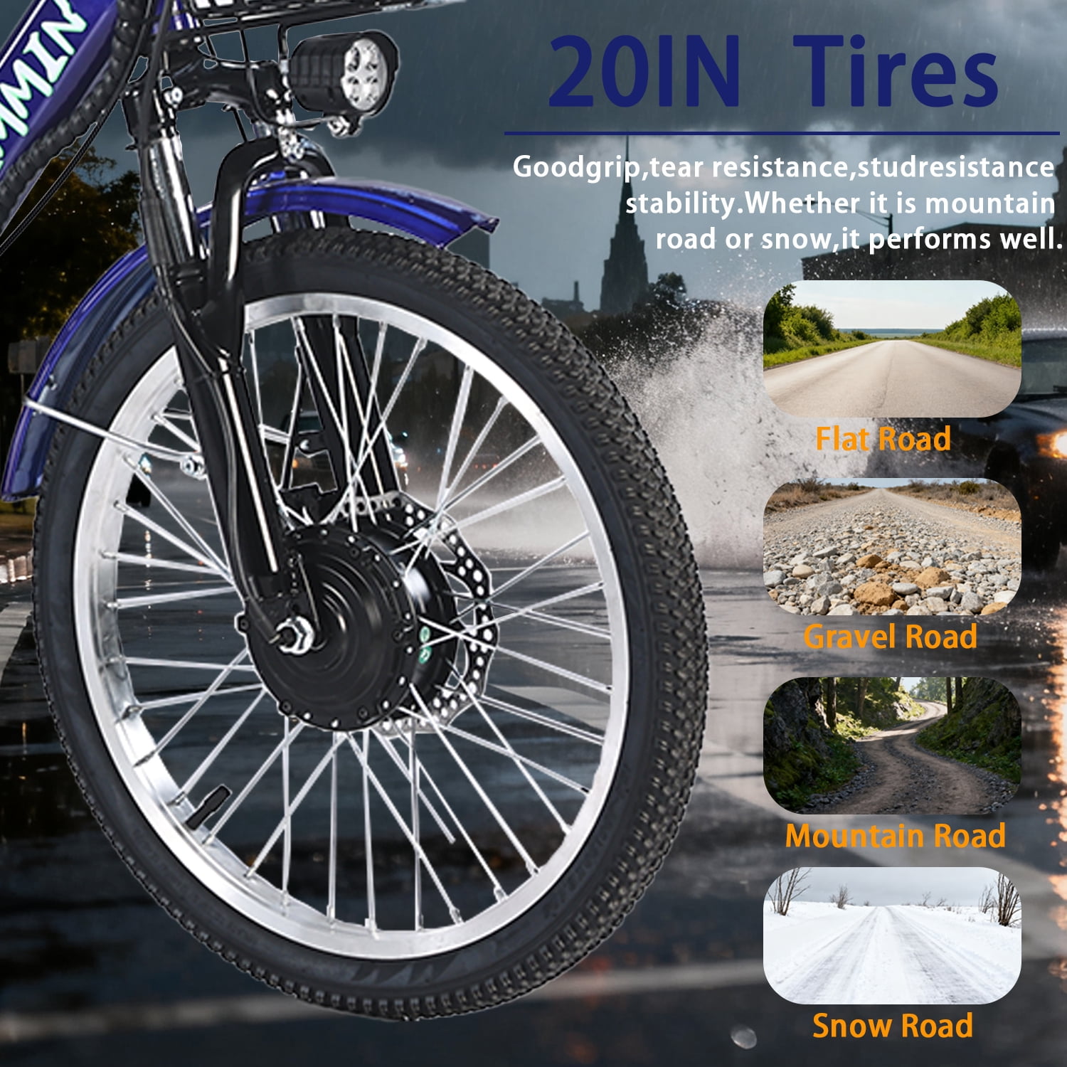 Electric Tricycle for Adults,20 Inch electric trike,36V 13AH Removable Li-Battery,3 Wheel 350w Ebike Suitable for Carrying Passengers and Cargo