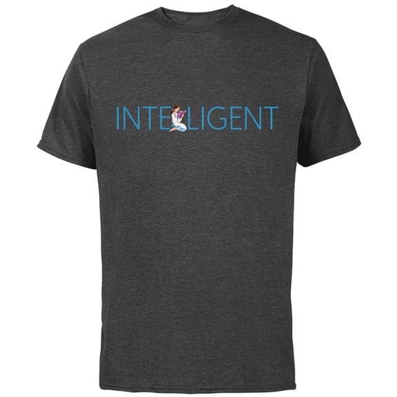 Disney Princess Belle Intelligent - Short Sleeve Cotton T-Shirt for Adults - Customized-Charcoal