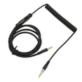 thumbnail image 1 of Headset Spring Cord, Nylon Wire Flexible Wearable Clear Sound Coiled Headphone Cable Tensile With Volume Key For Gaming Headphone, 1 of 8