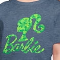 thumbnail image 3 of Barbie - St. Patrick's Day Shamrock Pattern Logo - Toddler And Youth Girls Short Sleeve Graphic T-Shirt, 3 of 5