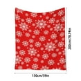 thumbnail image 3 of Dmlowu Christmas Blanket - 59x79 inch Soft Warm Throw Blanket for Couch, Thickened Cooling Blanket for Holiday Party Christmas Decorations, Flannel Christmas Throw Blanket, 3 of 7