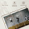 thumbnail image 6 of Elephant Stock Ballroom Dancers Wall Art - Horizontal Multi Panel Canvas - Living Room Wall Decor - Dance Multi Panel - Gray And Yellow Decor - 50" x 32", 6 of 8