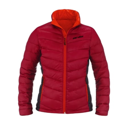 Ski-Doo New OEM Women's Autumn Red Insulated Packable Jacket, LG,