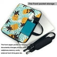 thumbnail image 3 of ZICANCN Laptop Case 15.6 inch, Tropical Orange Pineapple Work Shoulder Messenger Business Bag for Women and Men, 3 of 7