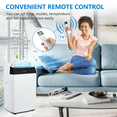 thumbnail image 5 of Garvee Portable Air Conditioner 3 in 1 with Remote,14000 BTU(ASHRAE)/10200 BTU (SACC), Dehumidifier & Fan Modes for Home up to 750 Sq.ft,White, 5 of 8