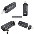 thumbnail image 3 of Lámpara de flash Flash de bolsillo Godox AD200 mini portátil TTL Speedlite con 2 cabezas de luz GN52 GN60 1 / 8000s HSS Built-in 2.4G sistema X 200W de potencia fuerte para Nikon Sony Canon EOS Cámara Godox Lámpara flash, 3 of 7