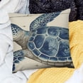 thumbnail image 2 of SHANXI Pillow Covers Double-Sided Printed Sea Animals Cushion Cover Summer Ocean Theme Home 22x22in, 2 of 5