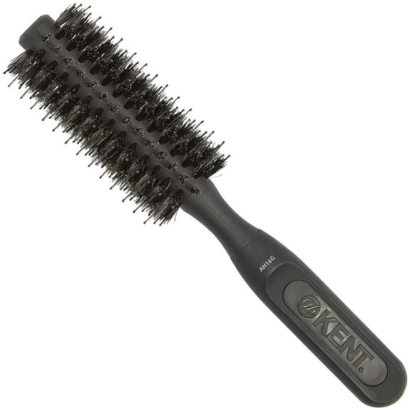 Kent AH16G AirHedz Boar Bristle Round Brush for Blow Drying, Blow Dryer Hair Brush for Curling, Adding Volume, and Root Lift in Short Hair, Boar Bristle Brush and Nylon Bristle Mix Blow Dry Brush