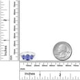 thumbnail image 4 of Gem Stone King 2.11 Cttw Oval Blue Tanzanite and Diamond Accent 3-Stone Engagement Ring | 10K White Gold | Three Stone Wedding Anniversary Promise Ring for Women | Available in Size 5, 6, 7, 8, 9, 4 of 4