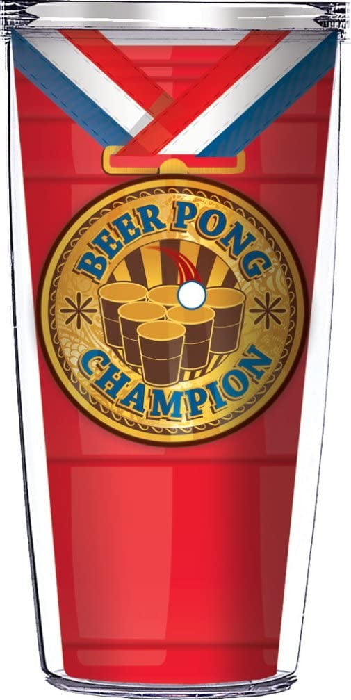 Drinking Mug Engraved Beer Pong Champion 16 oz 