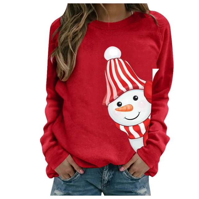 Chandail de Mode Imprimé Graphique de Noël Femmes Veste Mi-Longue Hoodie Soft Outwear Fermeture à Manches Longues Chemisier Col Rond Cardigan d'Hiver