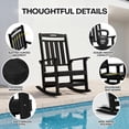 thumbnail image 2 of Cobiod Oversized Rocking Chair Outdoor, HDPE Rocking Chair, Patio Rocking Chairs for Porch & Fire Pit, All-Weather Outdoor Rocking Chair, 2 of 7
