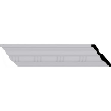 3 1/8"H x 2 3/4"P x 4 1/8"F x 94 1/2"L Gorleen Crown Moulding