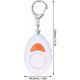 thumbnail image 2 of Sirena de alarma de autodefensa, llavero de alarma de seguridad de emergencia con sonido de 125 dB, defensa portátil para colgar mochilas, carteras, personas mayores, mujeres y niños, 2 of 5