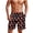Strawberry Black, variant on Yuyamidu Hunting Camo Men's Swim Trunks Quick Dry Comfortable Board Shorts with Pockets Elastic Waist Swimwear for Outdoor Water Sports Beach Surfing Swimming and Summer Vacation Man S