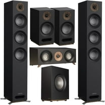 Jamo S 809 5.1 Home Theater Speaker System Bundle with Floorstanding, Bookshelf, Center & Subwoofer – Dolby Atmos Ready, 240W Front Speakers, 10” Sub, Magnetic Grilles