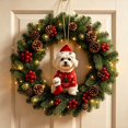 thumbnail image 4 of Dalxymotic Christmas Dog Hanging Ornament, Cute Puppy Xmas Hanging Pendant, Festive Themed Hang Tag Decor, Seasonal Decorative Dangler for Home, Indoor, Party, Tree, Mantel, 4 of 6