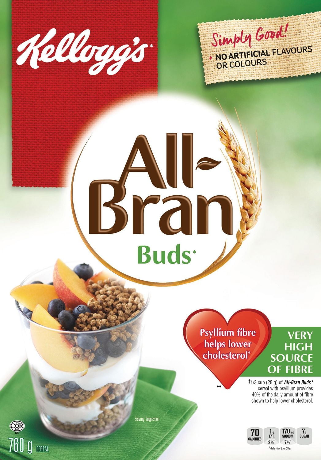 Test SKU-Céréales Kellogg's All-Bran Buds, 760 g