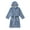 Blue-1, variant on Boys Girls Unicorn Robe Soft Hooded Flannel Bathrobes for Kids With Silk Eye Sleep Mask