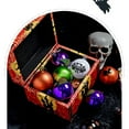 thumbnail image 4 of Dark Skeleton Ball Set 6cm Halloween Party Tree Hanging Porch Decoration Painted Plated Ball Hanging，halloween Indoor Decor，halloween Decorations，, 4 of 8