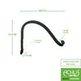thumbnail image 2 of ACHLA Designs SCH-01-2 10 in. Arc Wall Bracket, Black - Pack of 2, 2 of 2