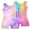 Butterfly+Rainbow, variant on 2 Pack Gymnastic Leotards for Girls Sparkly Kids Dance Unitards for Tumbling Ballet Dance Performance 4-8 Years