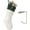 White-green, variant on Minzimin Christmas Stockings with Initials, Letter Embroidered Xmas Stocking, 18" Large Monogram Knitted Xmas Stocking, Christmas Party Fireplace Family Hanging Stocking Decoration