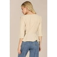 thumbnail image 3 of 3/4 Sleeve Peplum Blouse, 3 of 10