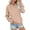 Rose Gold, variant on DondPO Hoodless Hoodies for Women Women's Sports Long Sleeve Sweatshirt Basic V Neck Solid Color Pullover Casual Top Hoodless Sweatshirt Womens Womens Sweatshirts No Hood Green