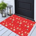 thumbnail image 7 of Red British Plaid Doormat Welcome Doormats Plaid Rugs Farmhouse Layered Door Mat Perfect for Front Door Porch Outdoor Rug, 7 of 7