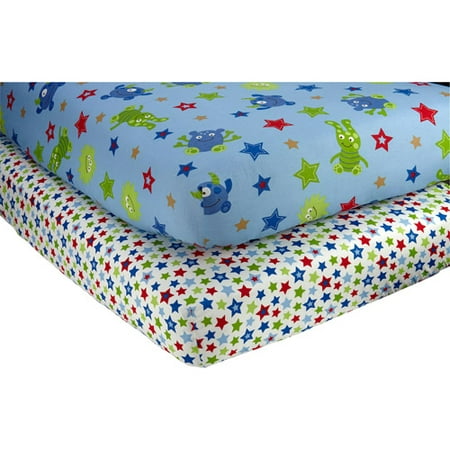 Little Bedding by NoJo Monster Babies Set of 2 Crib
