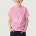 thumbnail image 2 of Crunowin Graphic Print Tee for Boys (3-16), Casual Short Sleeve Pullover Tops Summer Crew Neck T-shirts Pink 9-10Years, 2 of 6