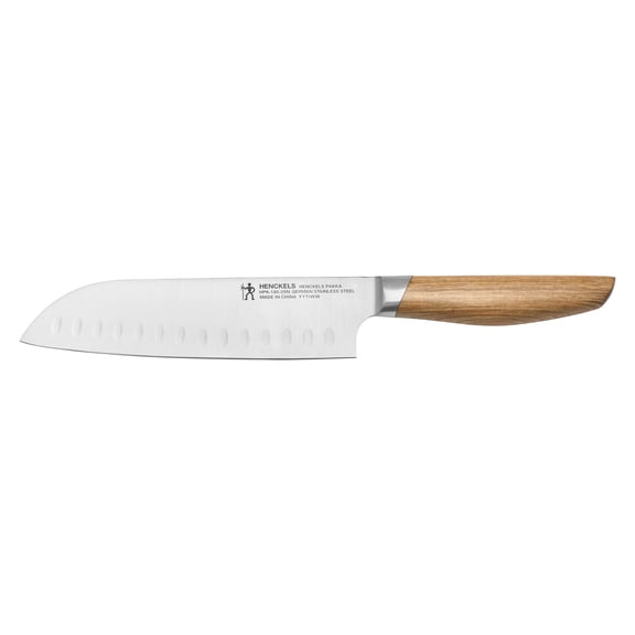 Henckels Pakka 7-inch Hollow Edge Santoku Knife