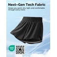 thumbnail image 6 of Yogaration Womens Athletic Shorts 2-in-1 High Waist Running Workout Shorts with Phone Pocket & Stretchy Liner, 6 of 9