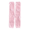 thumbnail image 4 of HNMKIU Japanese Style Knitted Ballet Bow Over The Knee Socks Leg Warmers For Fall And Winter Cozy Comfort Pink,One Size, 4 of 4