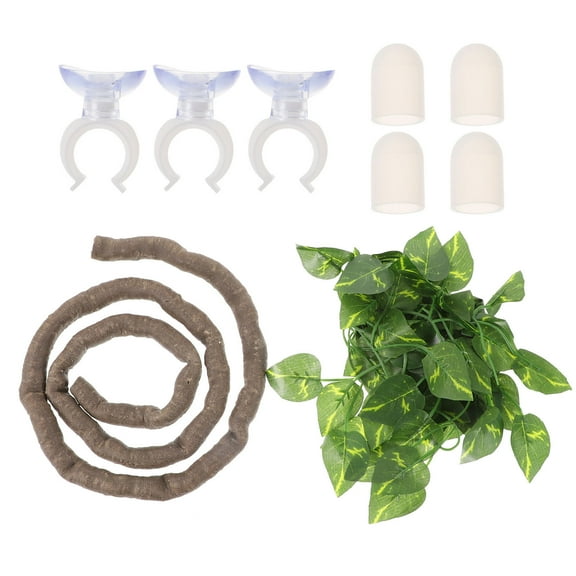 Baluue Reptile Corner Branch Reptile Tank Decor PU 1 Set