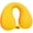 Yellow, variant on Chin Supporting Travel Neck Pillow , Portable Soft Foam U-Shaped Neck Pillow in the Car seat, Airplane or Pram, Blue