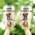 thumbnail image 4 of Cute Boxer Loves Dad Happy Father's Day 30oz Stainless Steel Tumbler Insulated Cup with Lid Boxers Dog Lover Gifts Idea - 12008, 4 of 5