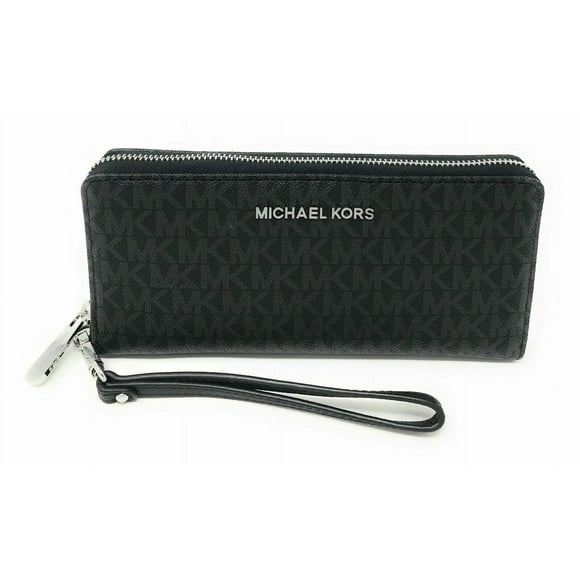 Cartera de pulsera Michael Kors Jet Set para mujer, piel, color negro
