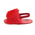 thumbnail image 4 of Newborn Baby Girls Flat Sandals Soft Faux Fur Toddler Infant Crib Shoes Slippers 0-18 Months, 4 of 4
