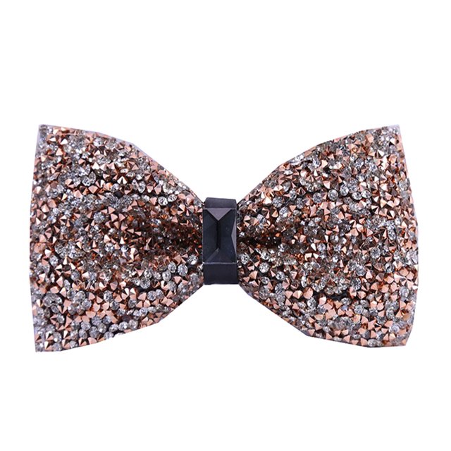 Sonducket Lazos de diamantes de imitación, lazos de cristal, corbata ornamental ostentosa, accesorio de ropa ajustable a la moda para banquetes y Accesorios de disfraces veinticinco Sonducket AP009820-25B