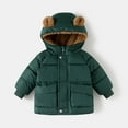 thumbnail image 6 of Staki Baby Boy Winter Fleece Coat Toddler Puffer Jacket Infant Boy Outerwear Clothes Baby Boy Winter Jacket 1Y,2T,3T,4T,5T,6Y(Green,4-5 Years), 6 of 7
