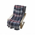 thumbnail image 4 of Checkered Soft Flannel Fleece Throw Blanket, Retro Plaid Pattern Geometrical Pixelated Seem Mosaic Design, Cozy Plush for Indoor and Outdoor Use, 50" x 70", Dark Coral Pale Blue, by Ambesonne, 4 of 6