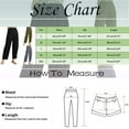 thumbnail image 5 of EDFBUYKRS Female Women Pants Casual Womens Dress Pants Petite Length Women's Solid Linen Loose and Linen Casual Pants Casual Trouser Pants Xxl, 5 of 7