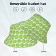 thumbnail image 3 of Vsdgher Green Lemon Slices Print Bucket Hat for Men&Women Bucket Hat Reversible Summer Double-Side-Wear Travel Gardening, Beach, Camping, Hiking, Fishing Cap, 3 of 5
