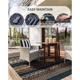 thumbnail image 3 of Outdoor Rug Carpet Waterproof-Patio Rug Mat 5x8 Reversible RV Outdoor Camping Rugs Picnic Beach Mats Plastic Straw Outside Rugs for Balcony Porch Pool Deck Boho Patio Decor, 3 of 6