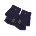 thumbnail image 3 of Knitted Warm Convertible Flip Mittens for Men Wool for Winter Sports with Touchscreen Compatibility, 3 of 3