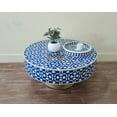 thumbnail image 4 of Handmade Mother of Pearl Inlay Coffee Table: Indian Living Room Furniture, 4 of 5