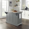 thumbnail image 3 of Crosley Furniture Julia MDF Wood/Birch Veneer Top Kitchen Island in Gray, 3 of 3