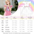 thumbnail image 6 of AmzBarley Girls Glitter Mermaid Silhouette Flutter Sleeve Tulle Dress, Scale Print Casual Princess Tutu Dress for Little Girls 2-3T, 6 of 7